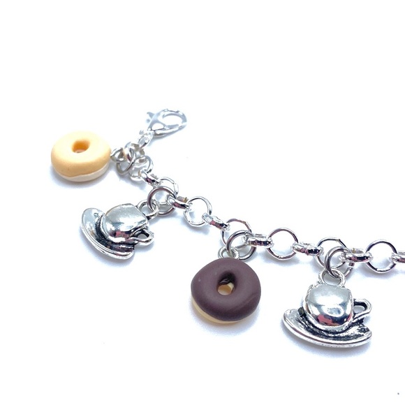 Coffee And Donuts Charm Bracelet - Picture 6 of 11